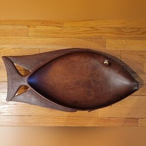 Rosewood Fish Bowl. Trobriand Islands Milanesia East New Guinea Islands